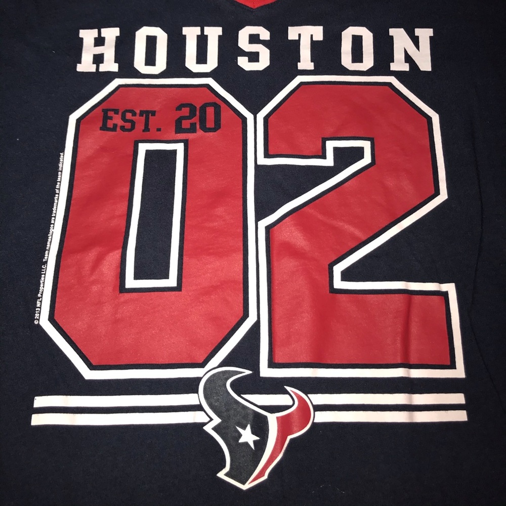 Houston Texans Women Stripped Short Tee
